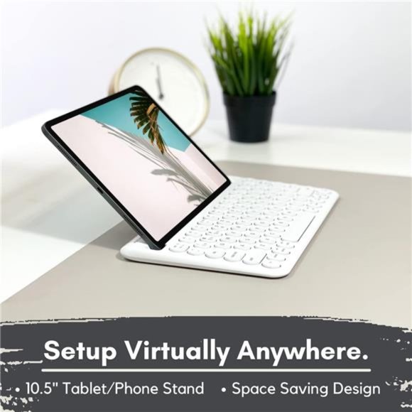 Multi Device Bluetooth Keyboard for iPhone iPad and Tablet - Portable Bluetooth - Picture 4 of 6